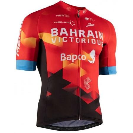 Maglia 2021 Team Bahrain Victorious N001 Manica Corta
